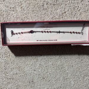 Bella Vita Red and Silver Beaded Bracelet